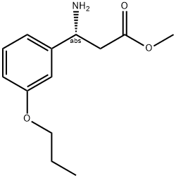 METHYL (3R)-3-AMINO-3-(3-PROPOXYPHENYL)PROPANOATE Struktur