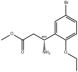 METHYL (3R)-3-AMINO-3-(5-BROMO-2-ETHOXYPHENYL)PROPANOATE Struktur