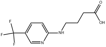 4-[[5-(TRIFLUOROMETHYL)PYRIDIN-2-YL]AMINO]BUTANOIC ACID Struktur