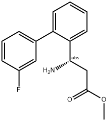 METHYL (3S)-3-AMINO-3-[2-(3-FLUOROPHENYL)PHENYL]PROPANOATE Struktur