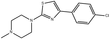 1-[4-(4-CHLOROPHENYL)-1,3-THIAZOL-2-YL]-4-METHYLPIPERAZINE Struktur