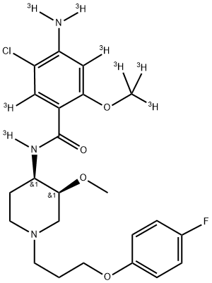 CISAPRIDE, [BENZAMIDE-3H(N)]- Struktur