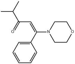 4-METHYL-1-MORPHOLIN-4-YL-1-PHENYL-PENT-1-EN-3-ONE Struktur