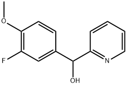 3-FLUORO-4-METHOXYPHENYL-(2-PYRIDYL)METHANOL Struktur