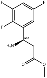 METHYL (3R)-3-AMINO-3-(2,3,5-TRIFLUOROPHENYL)PROPANOATE Struktur