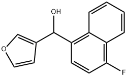 4-FLUORO-1-NAPHTHYL-(3-FURYL)METHANOL Struktur