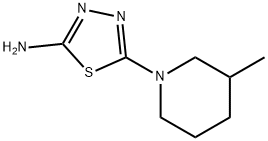 5-(3-METHYLPIPERIDIN-1-YL)-1,3,4-THIADIAZOL-2-AMINE Struktur