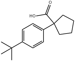 1-(4-TERT-BUTYLPHENYL)CYCLOPENTANECARBOXYLIC ACID Struktur