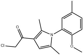 2-CHLORO-1-[1-(2-METHOXY-5-METHYLPHENYL)-2,5-DIMETHYL-1H-PYRROL-3-YL]ETHANONE Struktur