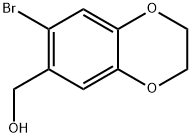 (7-BROMO-2,3-DIHYDRO-1,4-BENZODIOXIN-6-YL)METHANOL Struktur