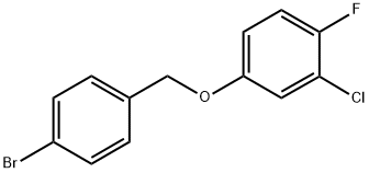 4-BROMOBENZYL-(3-CHLORO-4-FLUOROPHENYL)ETHER Struktur