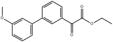 ETHYL 3-(3-METHOXYPHENYL)BENZOYLFORMATE Struktur