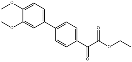 ETHYL 4-(3,4-DIMETHOXYPHENYL)BENZOYLFORMATE Struktur