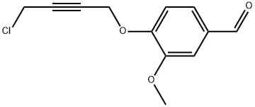 4-(4-CHLORO-BUT-2-YNYLOXY)-3-METHOXY-BENZALDEHYDE Struktur