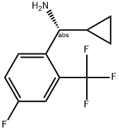 (1R)CYCLOPROPYL[4-FLUORO-2-(TRIFLUOROMETHYL)PHENYL]METHYLAMINE Struktur