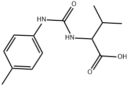 3-METHYL-2-(([(4-METHYLPHENYL)AMINO]CARBONYL)AMINO)BUTANOIC ACID Struktur