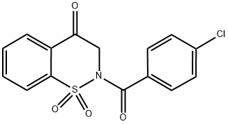 2-(4-CHLOROBENZOYL)-2,3-DIHYDRO-4H-1,2-BENZOTHIAZIN-4-ONE 1,1-DIOXIDE