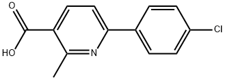 6-(4-CHLOROPHENYL)-2-METHYLPYRIDINE-3-CARBOXYLIC ACID Struktur