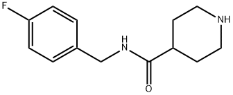 N-(4-FLUOROBENZYL)PIPERIDINE-4-CARBOXAMIDE Struktur