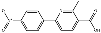 2-METHYL-6-(4-NITROPHENYL)PYRIDINE-3-CARBOXYLIC ACID Struktur