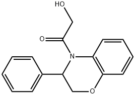 2-OXO-2-(3-PHENYL-2,3-DIHYDRO-4H-1,4-BENZOXAZIN-4-YL)ETHANOL Struktur