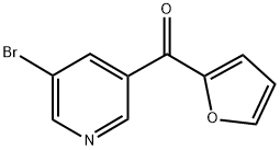 3-BROMO-5-(2-FUROYL)PYRIDINE Struktur