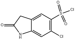 6-CHLORO-2-OXOINDOLINE-5-SULFONYL CHLORIDE Struktur