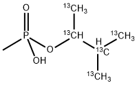 1,2-DIMETHYLPROPYL HYDROGEN METHYLPHOSPHONATE (DIMETHYLPROPYL-13C5) Struktur