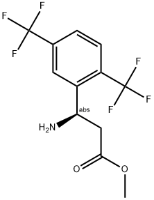 METHYL (3R)-3-AMINO-3-[2,5-BIS(TRIFLUOROMETHYL)PHENYL]PROPANOATE Struktur