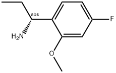 (1R)-1-(4-FLUORO-2-METHOXYPHENYL)PROPYLAMINE Struktur