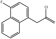 2-CHLORO-3-(4-FLUORO-1-NAPHTHYL)-1-PROPENE Struktur