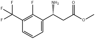 METHYL (3R)-3-AMINO-3-[2-FLUORO-3-(TRIFLUOROMETHYL)PHENYL]PROPANOATE Struktur