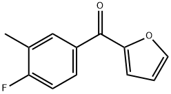 2-(4-FLUORO-3-METHYLBENZOYL)FURAN Struktur