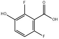 2,6-DIFLUORO-3-HYDROXYBENZOIC ACID Struktur