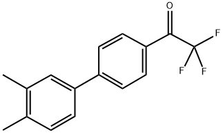 4'-(3,4-DIMETHYLPHENYL)-2,2,2-TRIFLUOROACETOPHENONE Struktur