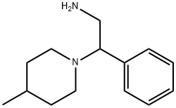 2-(4-METHYL-PIPERIDIN-1-YL)-2-PHENYL-ETHYLAMINE Struktur