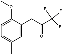 3-(2-METHOXY-5-METHYLPHENYL)-1,1,1-TRIFLUORO-2-PROPANONE Struktur