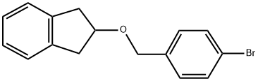 4-BROMOBENZYL-(2-INDANYL)ETHER Struktur