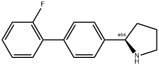 (2R)-2-[4-(2-FLUOROPHENYL)PHENYL]PYRROLIDINE Struktur