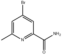 4-BROMO-6-METHYLPYRIDINE-2-CARBOXAMIDE Struktur