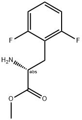 METHYL (2R)-2-AMINO-3-(2,6-DIFLUOROPHENYL)PROPANOATE Struktur