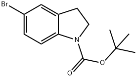 5-BROMO-2,3-DIHYDRO-INDOLE-1-CARBOXYLIC ACID TERT-BUTYL ESTER Struktur