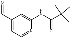 N-(4-FORMYL-PYRIDIN-2-YL)-2,2-DIMETHYL-PROPIONAMIDE Struktur