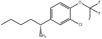 (1R)-1-[3-CHLORO-4-(TRIFLUOROMETHOXY)PHENYL]PENTYLAMINE Struktur