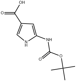 5-TERT-BUTOXYCARBONYLAMINO-1H-PYRROLE-3-CARBOXYLIC ACID Struktur