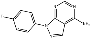 1-(4-FLUOROPHENYL)-1H-PYRAZOLO[3,4-D]PYRIMIDIN-4-AMINE Struktur