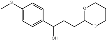 3-[2-(1,3-DIOXANYL)]-1-(4-METHYLTHIOPHENYL)-1-PROPANOL Struktur