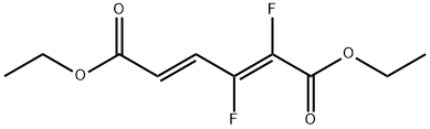 DIETHYL (2E,4E)-2,3-DIFLUORO-HEXA-2,4-DIENEDIOATE Struktur