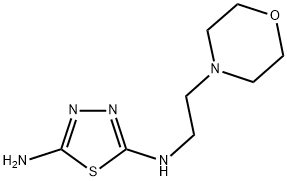 N-(2-MORPHOLIN-4-YLETHYL)-1,3,4-THIADIAZOLE-2,5-DIAMINE Struktur