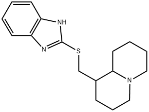 1-[(1H-BENZIMIDAZOL-2-YLTHIO)METHYL]OCTAHYDRO-2H-QUINOLIZINE Struktur